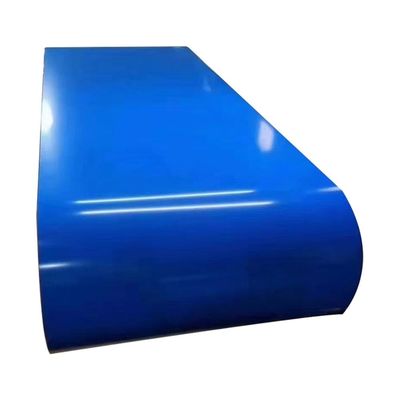 0.25x1219mm Couleur bleue Polyester enduit en tôle d'acier prépeint en bobine