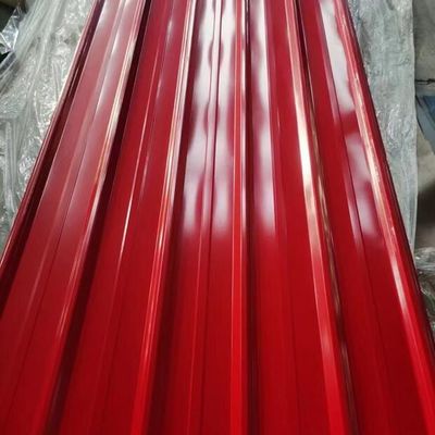 La couleur d'Astm a enduit la largeur ondulée 600-1250mm de couleur de Ppgi RAL de feuilles