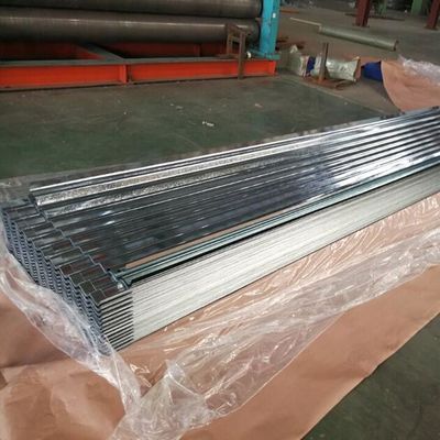 Feuille ondulée de construction couvrante galvanisée lumineuse d'acier au carbone de feuille
