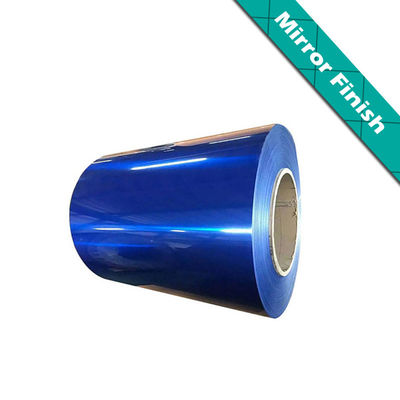 Couleur bleue et or Finition miroir bobine d'aluminium revêtu miroir Matériau en aluminium
