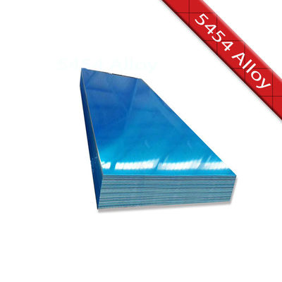 ASTM B209 AA5454 Plaque d'aluminium finie miroir pour les pétroliers