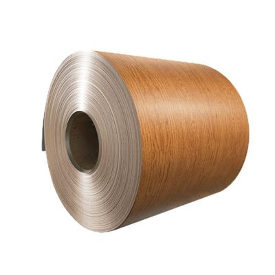 Bois de pin Grain couleur revêtue de bobine d'aluminium Bois texture Matériau en aluminium