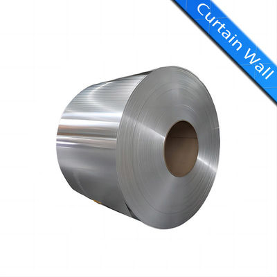 Résistance élevée à la charge du vent Bobine en alliage d'aluminium 3003 3004 pour mur-rideau